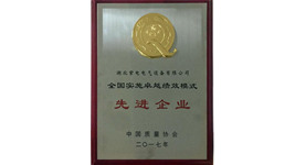 紫電公司榮膺中國質(zhì)量協(xié)會(huì)頒發(fā)的“全國實(shí)施卓越績效模式先進(jìn)企業(yè)”榮譽(yù)稱號